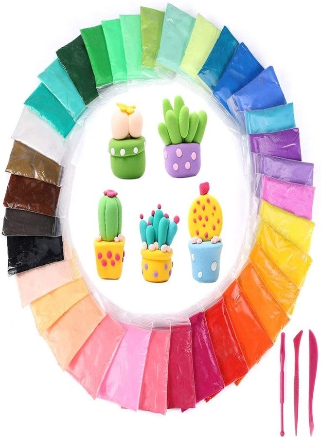 ikis DIY Super Light Modeling Air Dry Magic Clay Plasticine with Tools for Kids/Teens Children Play Non Toxic Dough (12 Colours) - Image 1